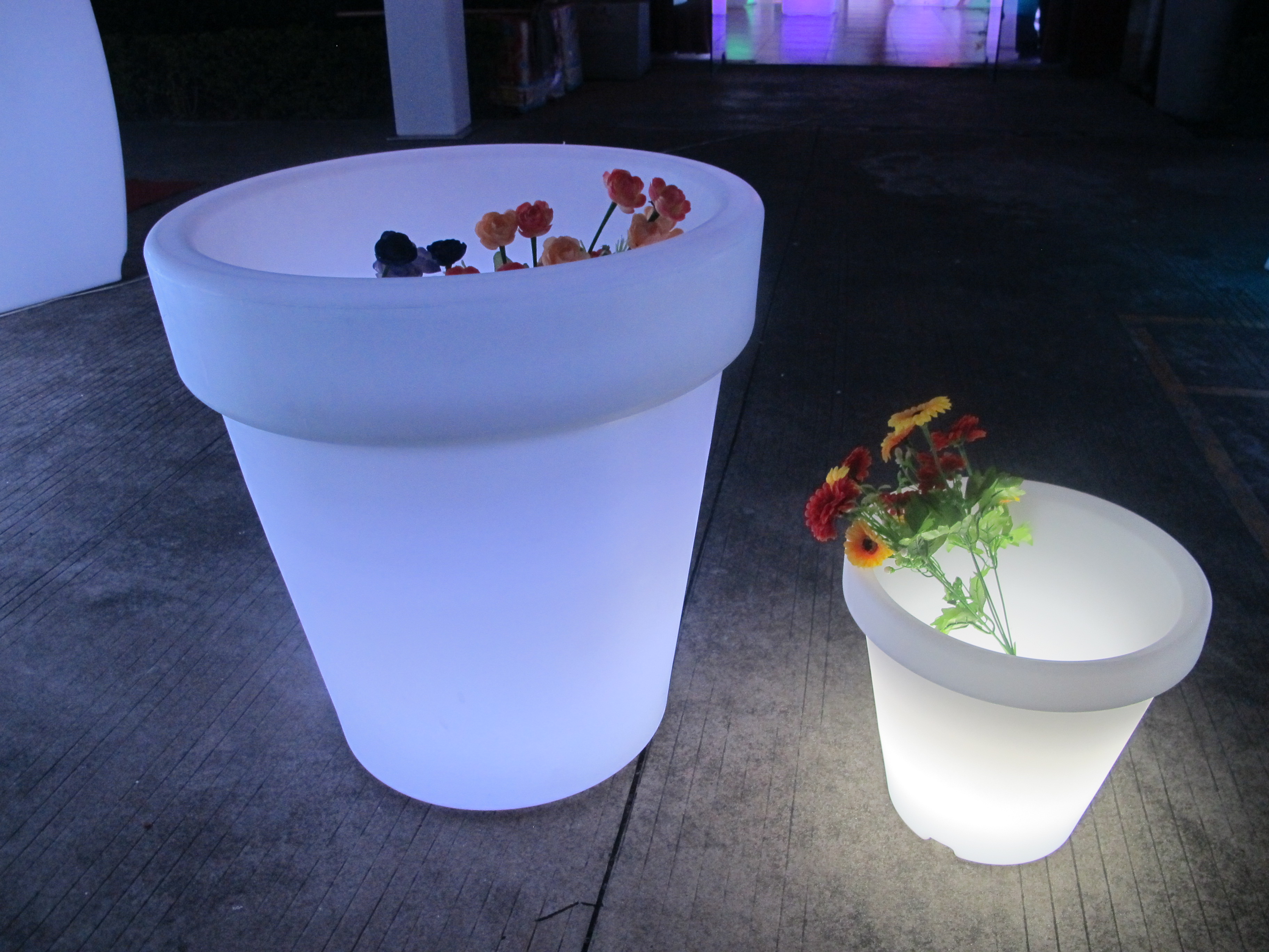 led flower pot