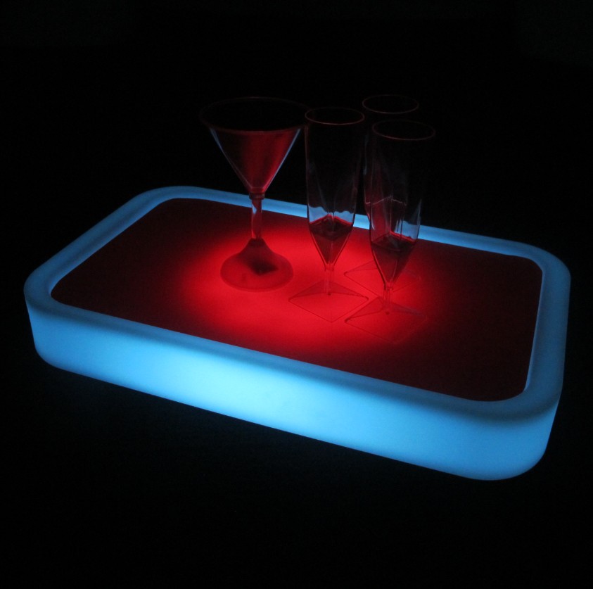 led serving tray