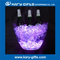 Led illuminated plastic ice bucket wine bucket champagne cooler LB-0206B