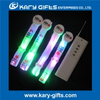 RF radio remote control flashing light up led bracelets KL-0508