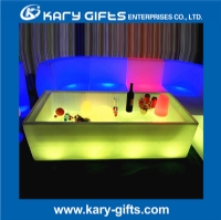 Rechargeable illuminated square led refrigerator led table furniture KFT-1750