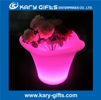 Rechargeable waterproof color changing glowing led flower planter KFP-4232