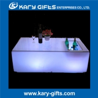 Remote control led table led furniture illuminated bar table KFT-12067