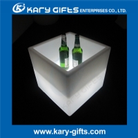 Square party ice bucket illuminated led bar ice bucekt KFP-4040