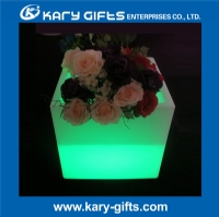 Waterproof multi color remote control glowing led flower pot KFP-4040