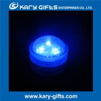 colorful round tealight submersible led light for aquarium KA-1203