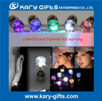 multi color crystal light up led earring LE-2001