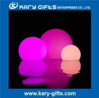 Plastic rechargeable LED illuminated multi color ball light KB-3003