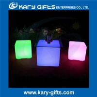 LED cube seat lighting led plastic color changing chair led cube stool KC-3004