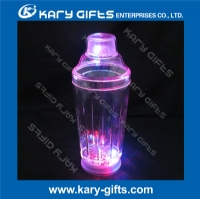 500ml LED flashing plastic cocktail shaker LC-0719A