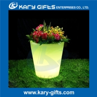 IP 65 led lighted planter pots led illuminate flower pots KFP-2729