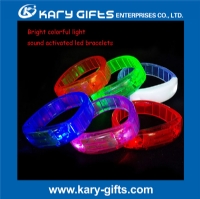 sound activated flashing wristband led party bracelet KL-0405