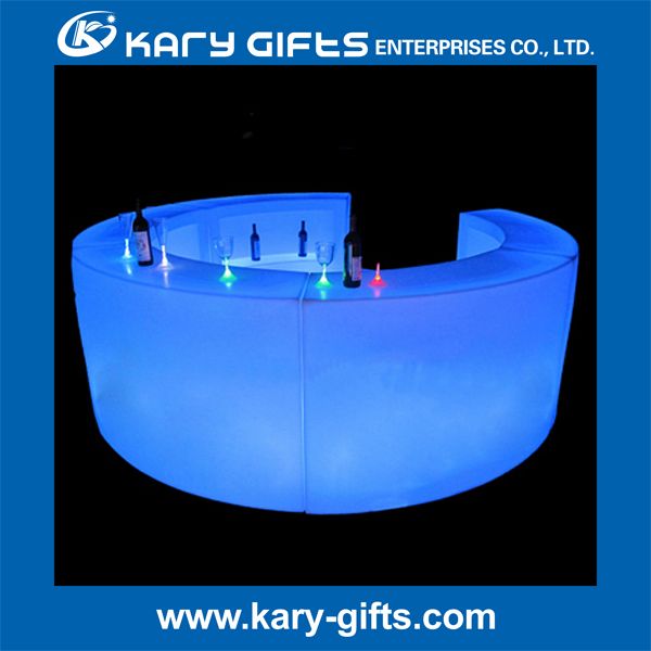 Led best sale bar table