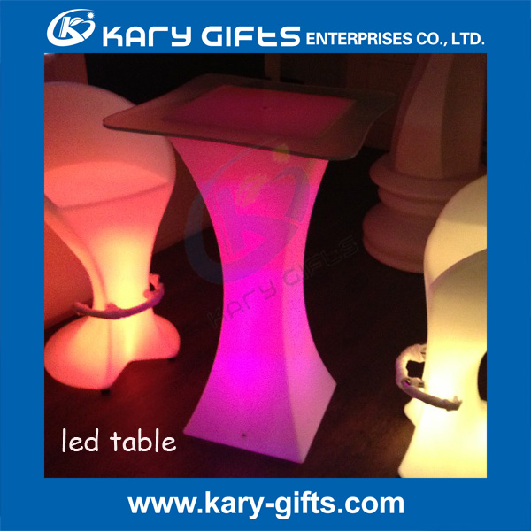 led illuminated table