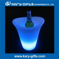 Modern party decor light up ice bucket club illuminated wine ice bucket KFP-2529