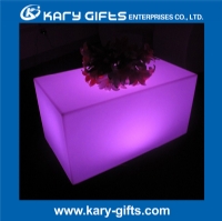 Waterproof remote control led club furniture illuminated led table furniture KFT-9050