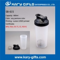 Wholesale plastic BPA free water cup protein shaker bottle SB-615